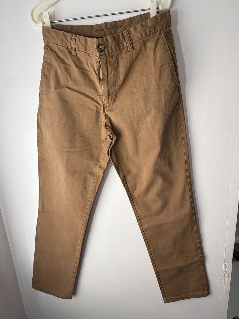 Old Navy Straight Chino Pants Men’s 32x34 Brown Cotton Casual Slim Fit